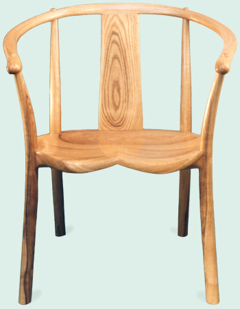 ash circular arm lotus chair